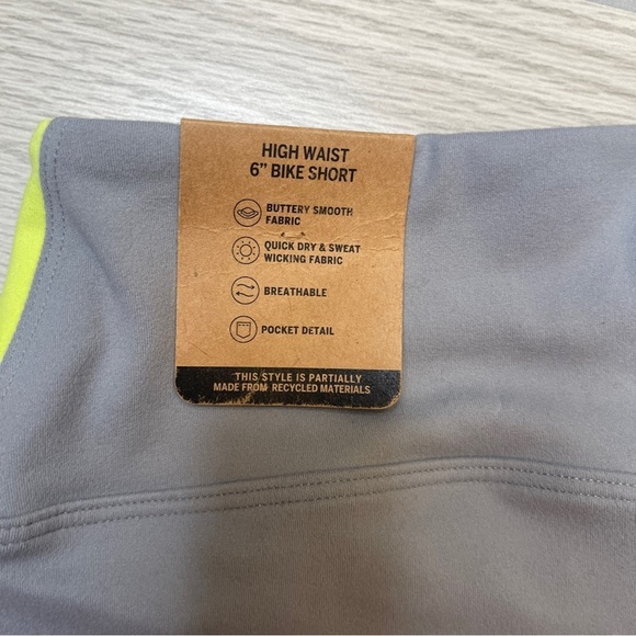 Pink Active Soft Ultimate High Waist 6” Biker Shorts Gray Women’s Size XXL New - Picture 6 of 15